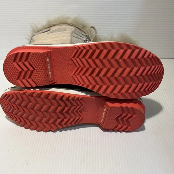 SOREL TOFFINO II Waterproof Quilted Faux Fur Cuffs Lace Up Winter Snow Boots 9.5 - Picture 13 of 16